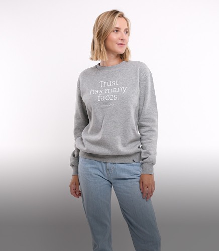 Sweater «trust has many faces» –  Damen 
