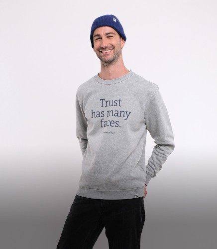 Sweater «trust has many faces» –  Herren 